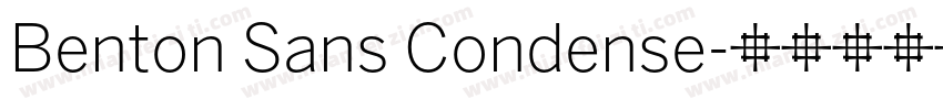 Benton Sans Condense字体转换